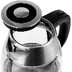 Чайник электрический Centek CT-0018, 1.2л, 1600Вт, стекло, серебристый, фото2