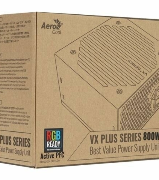 Блок питания Aerocool/Formula VX PLUS 800 RGb, 800Вт, 120мм, черный
