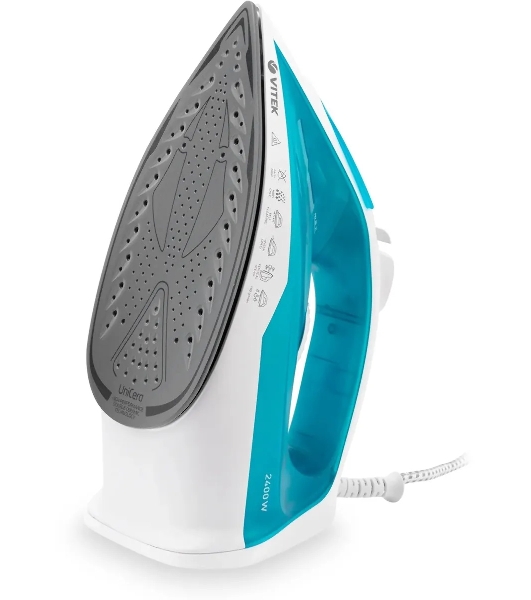 Утюг Vitek VT-8336 белый/бирюзовый
