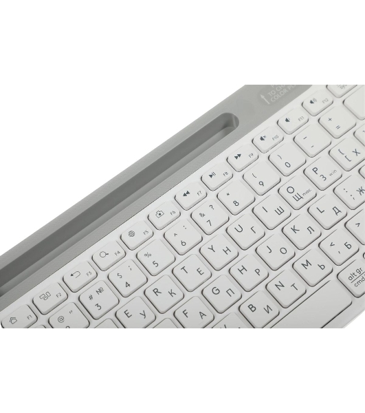 Клавиатура проводная A4Tech Fstyler FK25, USB, белый/серый