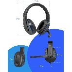 Гарнитура Defender Warhead G-160 чёрный/синий, проводная, фото2
