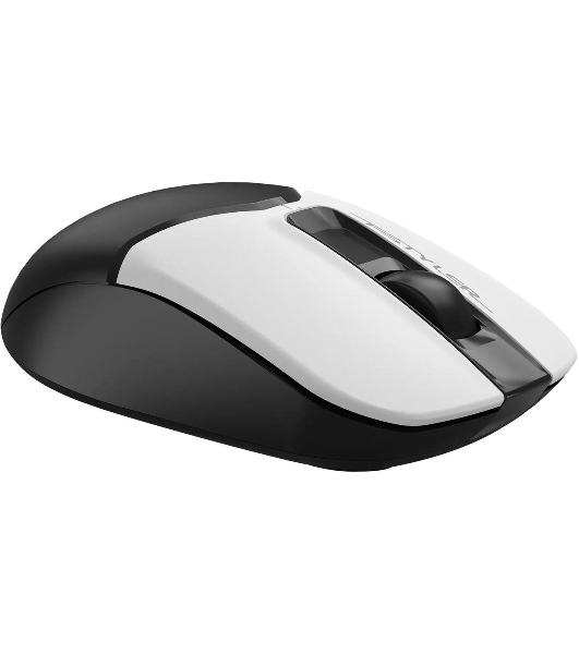 Мышь беспроводная A4Tech Fstyler FG12 белый/черный, 1200 dpi, радиоканал, USB, кнопки - 3