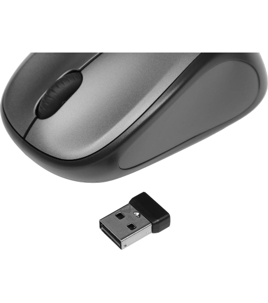 Мышь беспроводная Logitech M235 серый/черный, 1000 dpi, радиоканал, USB, кнопки - 3