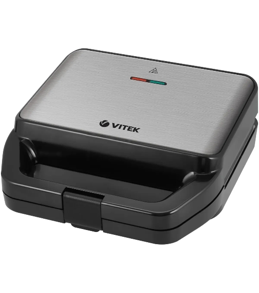 Вафельница Vitek VT-2626 850Вт черный/серебристый