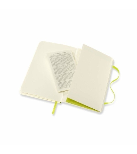 Блокнот Moleskine CLASSIC SOFT QP611C2 Pocket 90x140 мм, 192 страниц, линейка, мягкая обложка, лайм