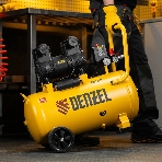 Компрессор безмасляный малошумный Denzel DLP-1500/50, 1,5 кВт, 50 л, 2850 об/мин, 250 л/мин, фото11