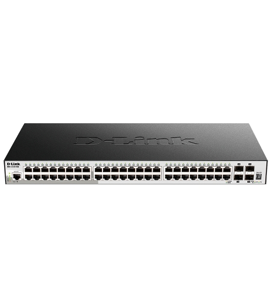 Коммутатор D-Link DGS-1510-52X/A2A, 48×1 Гбит/с + 4×10 Гбит/с SFP+, управляемый
