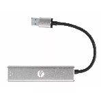Переходник VCOM USB 3.0 -->RJ-45 1000Mbps+3 USB3.0, Aluminum Shell, 0.2м DH312A, фото2