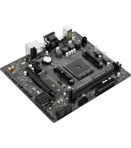 Материнская плата ASRock A520M-HDV, AMD A520, 2x1x M.2 , 1x PCI-E x16, 1x PCI-E x1, 1x D-Sub есть, 1x HDMI есть, 1x DVI есть, 1x DP нет, 1x 1Gb LAN Wi-Fi нет, BT нет, 2x USB 2.0, 2x USB 3.2 Gen1, 7.1, microATX