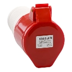 Розетка кабельная 225 32А 380AC 3P+PE+N 6ч IP44 КЭАЗ 222753, фото 1