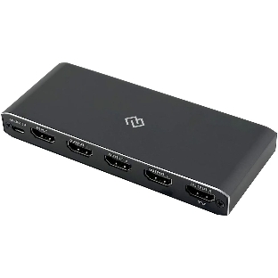 Сплиттер аудио-видео Digma DHSP-v2x4 HDMI (f)/4xHDMI (f) черный
