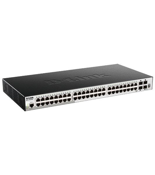 Коммутатор D-Link DGS-1510-52X/A2A, 48×1 Гбит/с + 4×10 Гбит/с SFP+, управляемый