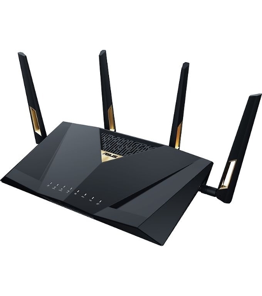 Маршрутизатор ASUS RT-BE88U, черный/желтый, 90IG08V0-MO3N0V