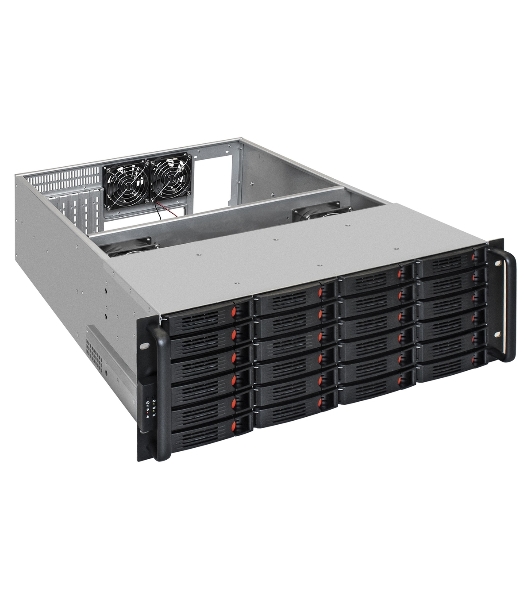 Серверный корпус ExeGate EX292550RUS Pro 4U660-HS24 (RM 19', высота 4U, глубина 660, БП 500ADS, 24xHotSwap, USB)