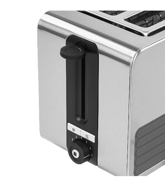 Тостер Bosch TAT7S25 серебристый, 1050 Вт, 2 слота