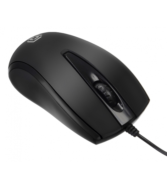 Мышь проводная Oklick 325M черный, 1000 dpi, USB, кнопки - 3