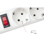 Фильтр-удлинитель, PC 0,5 м 5 р, бел. 10А, SPG-B-0,5M-WHITE, фото4