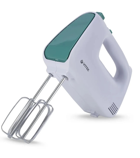 Миксер ручной Vitek VT-1490 белый/зеленый