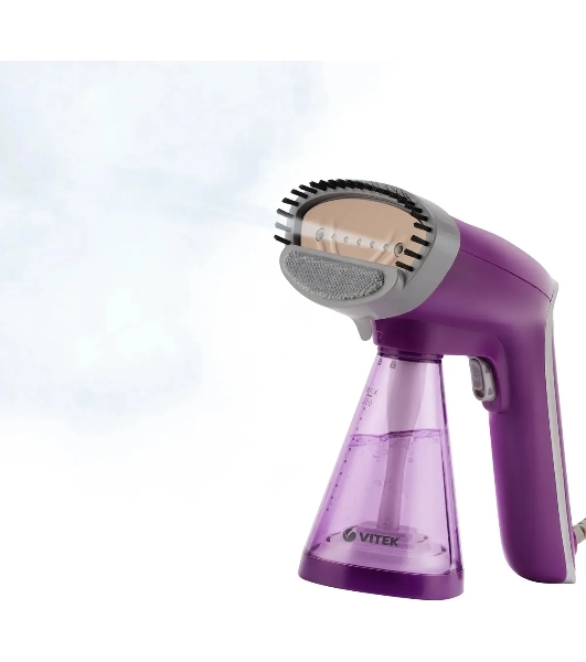 Отпариватель Vitek VT-2438 фиолетовый, 1700 Вт, 25 г/мин, 280 мл