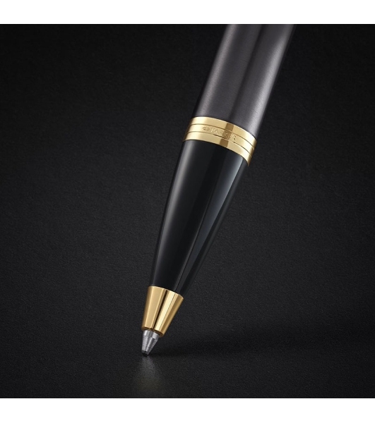 Ручка шариковая Parker IM Premium Grey Core GT (2214613) M, синие чернила, подарочная коробка