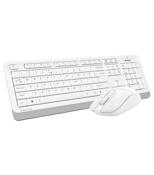Комплект клавиатура+мышь A4Tech FStyler FG1012 беспроводной, USB, 1200 DPI, белый