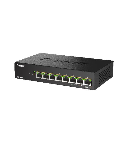 Коммутатор D-Link DMS-108P/A1A, 8×2.5 Гбит/с, неуправляемый