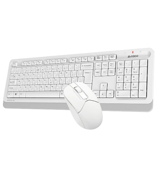 Комплект клавиатура+мышь A4Tech FStyler FG1012 беспроводной, USB, 1200 DPI, белый