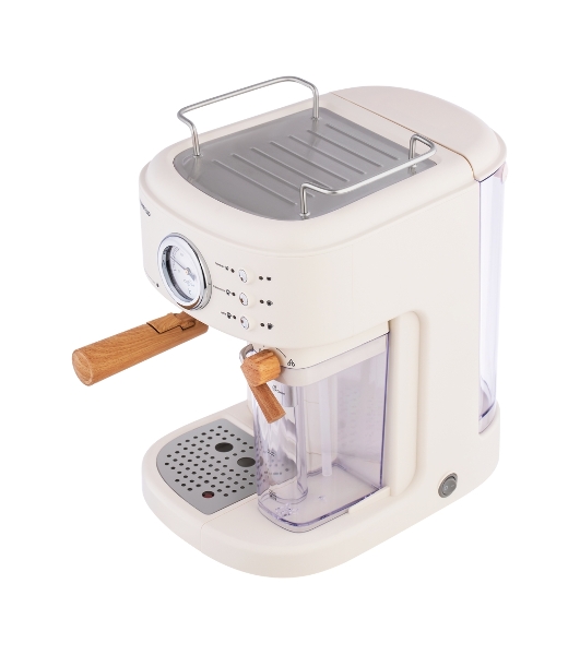 Кофеварка рожковая Maunfeld MF-737BG PRO бежевый, исп. кофе - молотый, 1.5 л, 1250 Вт, 15 бар