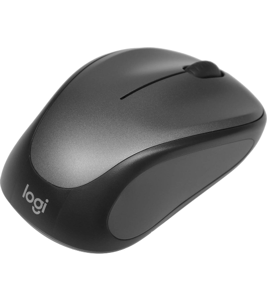 Мышь беспроводная Logitech M235 серый/черный, 1000 dpi, радиоканал, USB, кнопки - 3