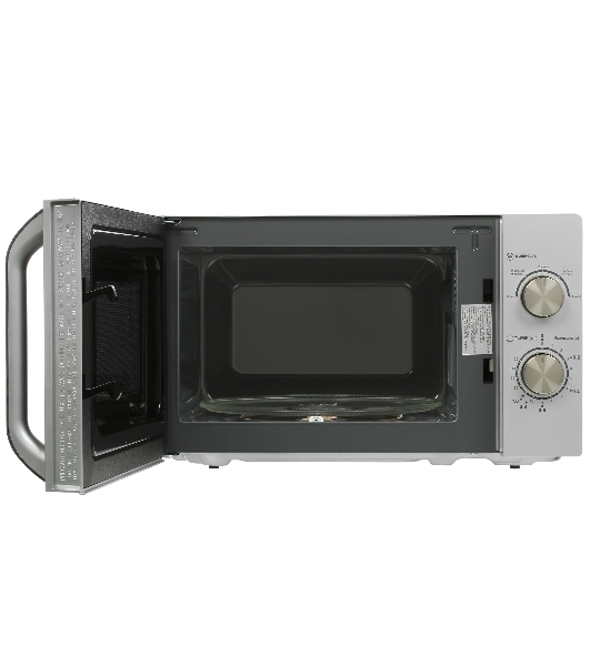 Микроволновая печь Haier HMB-MM208SA серебристый/черный, 20 л, 800 Вт, переключатели - поворотный механизм