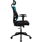Кресло Aerocool GUARDIAN Ice Blue голубой, сетка, 150 кг, подголовник, регулируемые подлокотники, механизм качания, поясничная подушка, фото4