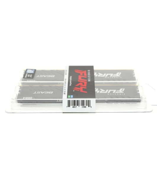 Оперативная память Kingston Fury Beast, DDR4, 64GB (2x32GB), 3200MHz, CL16, DIMM, черный