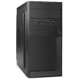 Компьютерный корпус Minitower ExeGate BAA-105U2-01-UNS350 (mATX, БП UNS350 с вент. 12см, 2*USB+2*USB 3.0, аудио, черный)
