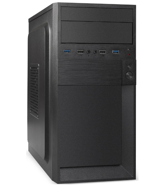 Компьютерный корпус Minitower ExeGate BAA-105U2-01-UNS350 (mATX, БП UNS350 с вент. 12см, 2*USB+2*USB 3.0, аудио, черный)