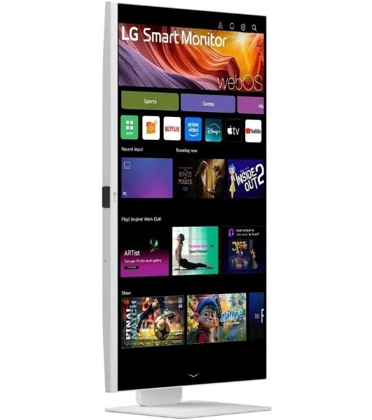 Монитор 31.5' LG UltraFine 32U830SA-W IPS 3840x2160, 60 Гц, 5 мс, 16:9, 400 кд/м², 2xHDMI 2.0, USB-C (65 Вт), USB Hub (2x USB 3.0), 3.5 Jack, HDR10, динамики (2x5 Вт), Smart TV, Wi-Fi, Bluetooth, VESA 100x100, белый