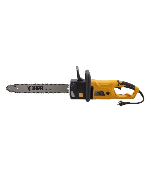 Пила цепная электрическая Denzel EDS-2200, 2,2кВт, продольная, шина 45 см, шаг 3/8, паз 1,3 мм, 62 зв