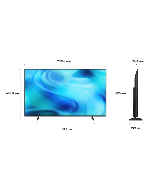 Телевизор Samsung UE50U8000HUXPY, 50', черный, Direct LED 3840x2160 4K Ultra HD, 60Hz, Tizen