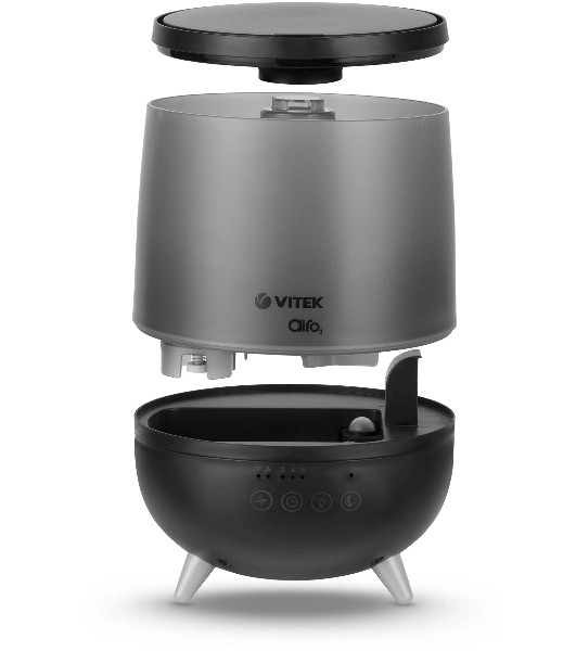 Увлажнитель воздуха Vitek VT-2356 Midnight черный, 15 м², 2 л, ультразвуковой, верхний залив воды