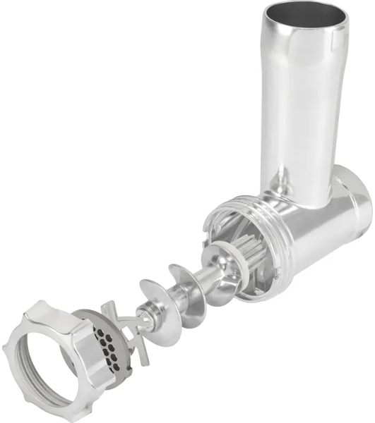 Мясорубка электрическая Vitek VT-MG3600 черный, 1800 Вт, 1.6 кг/мин, реверс, защита от перегрузки, насадки - 4