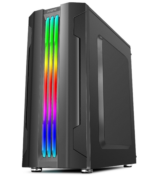 Компьютерный корпус ALSEYE Auro 3.0-B Mini-ITX/Micro ATX/ATX, USB 2.0*2+HD Audio+USB 3.0*1, ';H.D.D.(3.5';)*2pcs+S.S.D(2.5';)*2pcs, 354*185*413мм';