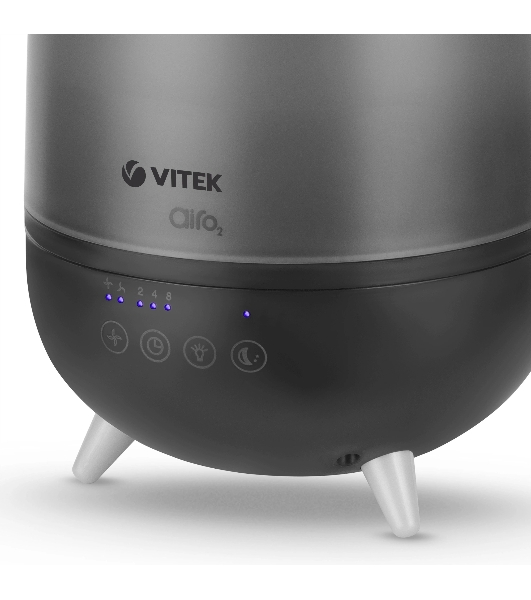 Увлажнитель воздуха Vitek VT-2356 Midnight черный, 15 м², 2 л, ультразвуковой, верхний залив воды