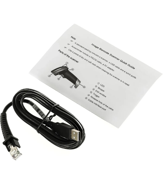 Сканер штрих-кода ручной Mindeo MD6600-SR 2D имидж, проводной, USB, черный