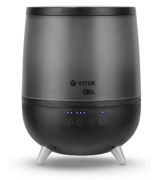 Увлажнитель воздуха Vitek VT-2356 Midnight черный, 15 м², 2 л, ультразвуковой, верхний залив воды