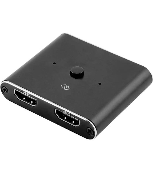 Переключатель аудио-видео Digma HDMI (f)/HDMI (f)/HDMI (f) черный (D-HSW-V2.0X2)