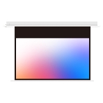 Встраиваемый экран с электроприводом Lumien Master Recessed Control 273х398 см (раб.область 243x388 см) (180') Matte White черная кайма по периметру, черная кайма сверху см, триггер, RS232, IR, RF управл. в комплекте, цвет корпуса белый 16:10, фото 1