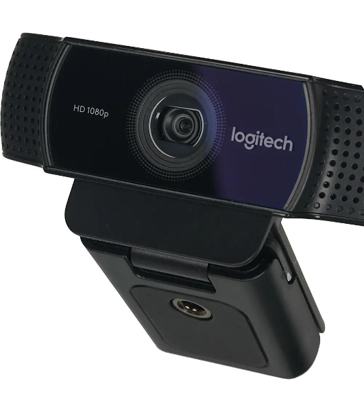 Веб-камера Logitech C922 Pro Stream 1920x1080, 30 кадр/с, USB Type-A, микрофон (2 шт, шумоподавление), автоматическая фокусировка, автоосвещение, универсальное крепление