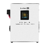 Стабилизатор напряжения настенный ExeGate Master Turbo XV-8000 (8000ВА, вход 80-265В, цветной дисплей, выход 220В±8%, КПД 98%, 5 уровней защиты, задержка, усиленный метал.корпус, 2*Schuko+клем.колодка, RTL), фото 1