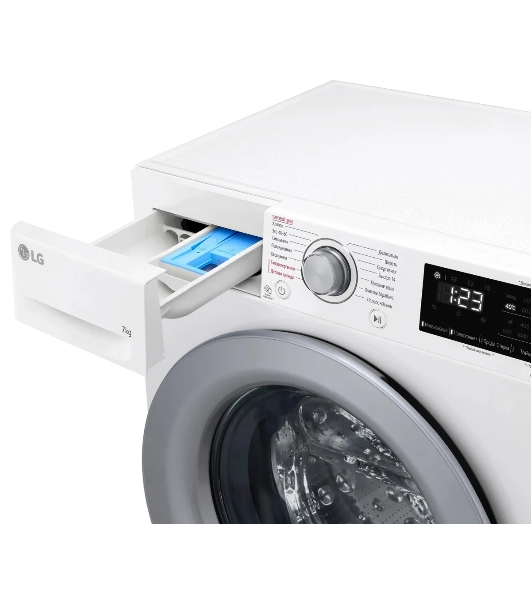 Стиральная машина LG F2V3HS4W белый, загрузка фронтальная 7 кг, 1200 об/мин., класс: A