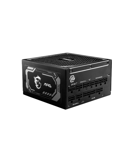 Блок питания MSI MAG A1250GL PCIE5, 1250W, 80 PLUS Gold, полностью модульный, ATX 3.0, PCIE5