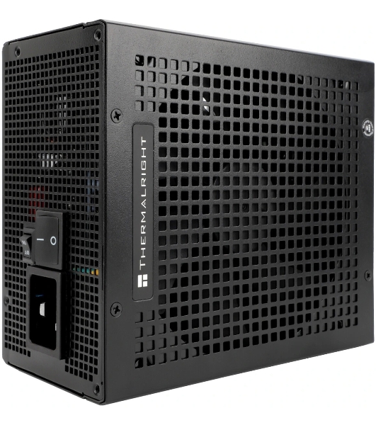 Блок питания Thermalright, 1350W 80+ Platinum (ATX, 3.0, PCIe 5.0, Full modular, 1x24(20+4)pin 600мм, 2xCPU 8(4+4)pin, 2xPCIe*2 8(6+2)pin, 2x12VHPWR PCIe 5.0 12+4pin 600мм, 6xSATA, 5xMOLEX4pin, Active, 120x120мм, 170x150x86мм, OPP, OVP, OTP, OCP, SCP, черный)